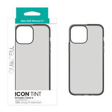 Load image into Gallery viewer, QUIKCELL Icon Tint Transparent Case - SMOKE CLEAR