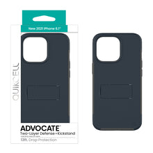 Load image into Gallery viewer, QUIKCELL ADVOCATE Dual-Layer Kickstand Case - BLUE
