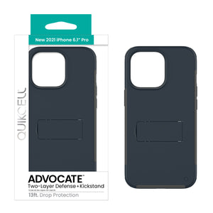 QUIKCELL ADVOCATE Dual-Layer Kickstand Case - BLUE