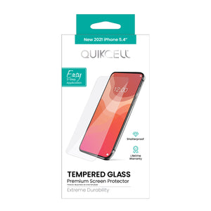 QUIKCELL Tempered Glass Screen Protector - CLEAR