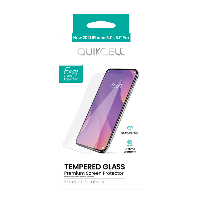 QUIKCELL Tempered Glass Screen Protector - CLEAR