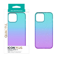 Load image into Gallery viewer, QUIKCELL Icon Plus Premium Fashion Case - GALAXY GLITTER
