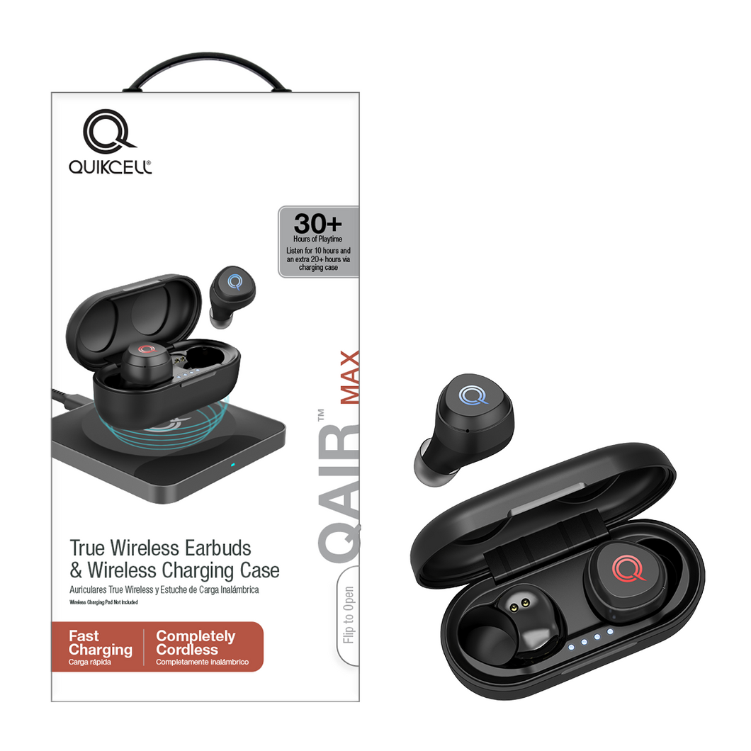 QUIKCELL QAIR MAX TWS Earbuds + Case