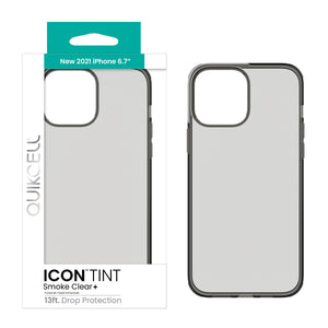 QUIKCELL Icon Tint Transparent Case - SMOKE CLEAR
